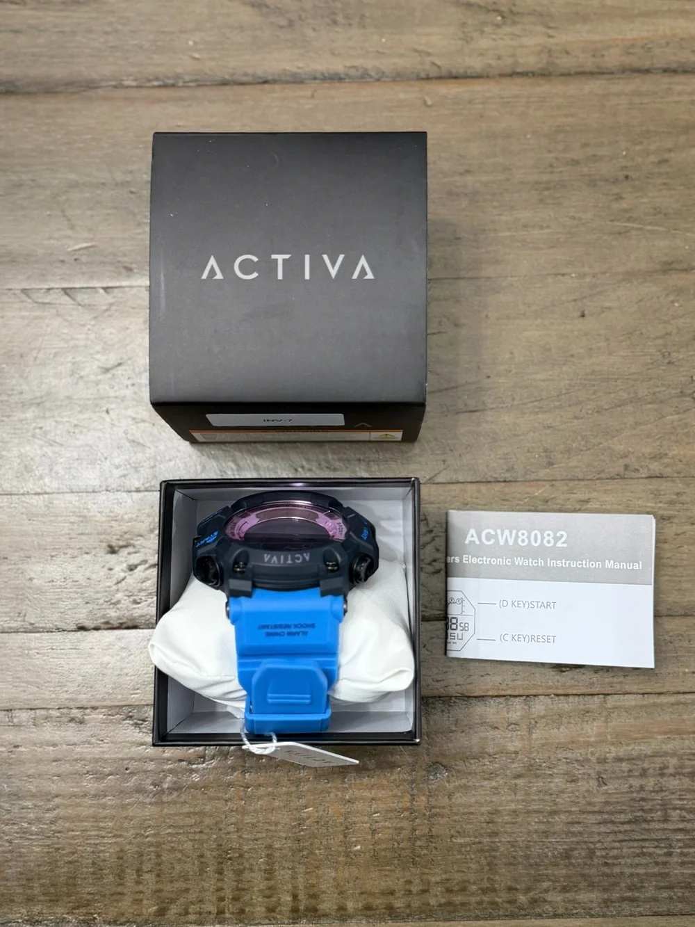 NWT Activa Summit X Invicta Unisex Digital Sport Watch Blue Purple ACW8082-11